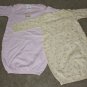 CARTERS GIRLS 2PC Sleeper Set 0-3M NB