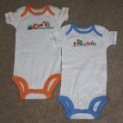 CARTERS CHILD OF MINE Boys 2pc Onesies 0-3M NB NWOT
