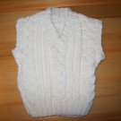 Aran knit baby pullover