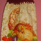 BUTTONLESS crochet Fall CORNUCOPIA towel