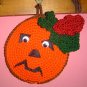 HALLOWEEN PUMPKIN Crochet Kitchen Potholder pot holder