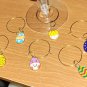 EASTER EGG wire WINE CHARM