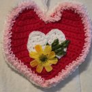 crochet VALENTINE 6" heart hanging