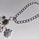 Halloween silver chain with charms
