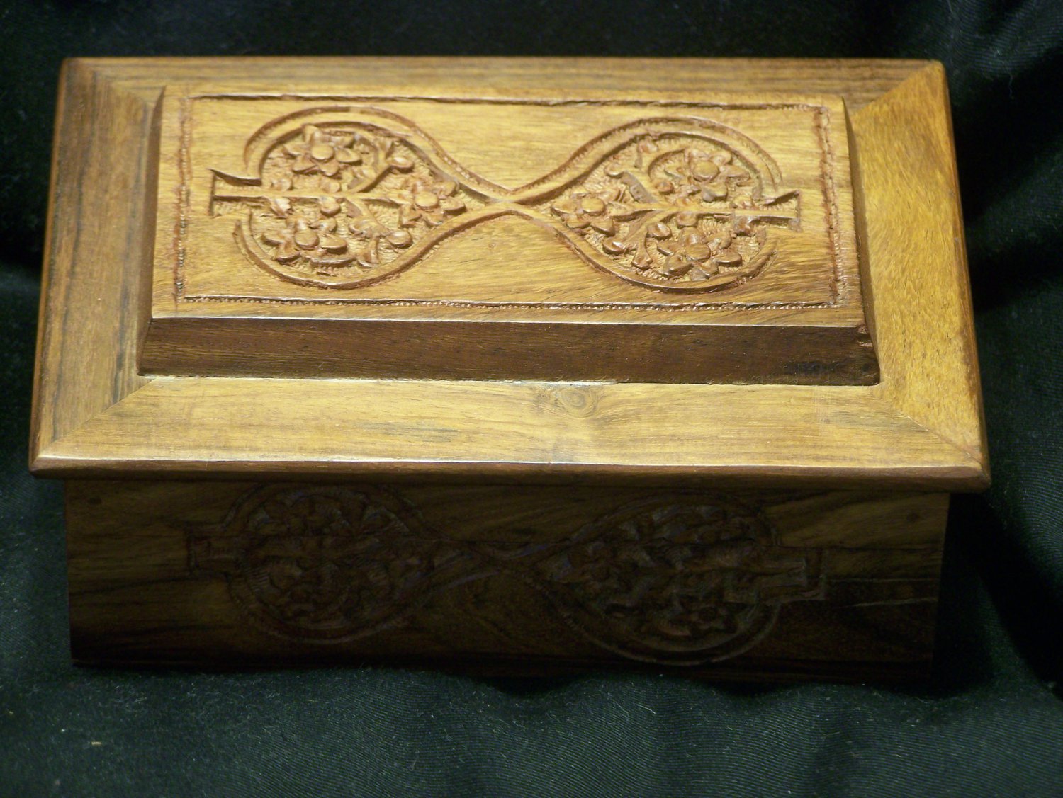 Hand Carved Jewelry Box from India