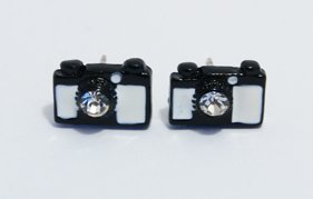 Vintage Sony Camera Earrings