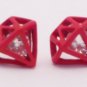 Korean Style Diamond Shaped Stud Earrings