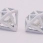 Korean Style Diamond Shaped Stud Earrings