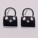 Korean Style Handbag Heart Pattern Stud Earrings