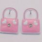 Korean Style Handbag Heart Pattern Stud Earrings