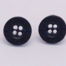 Korean Style Vintage Bean Boy Button Stud Earrings
