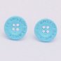 Korean Style Vintage Bean Boy Button Stud Earrings