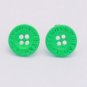 Korean Style Vintage Bean Boy Button Stud Earrings