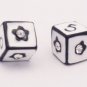 Korean Style Dice Flower Stud Earrings