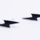 Rock Lightning Bolt Stud Earrings