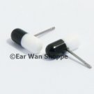 Korean Style Black & White Stainless Steel Pill Earrings