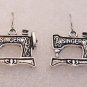 ♥Handmade Silver Singer Sewing Machine Earrings♥