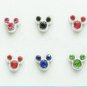 Sparkling Mickey Crystal Hypo Stud Earrings 2pairs