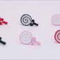Kitsch Cute lollipop Bow Sparkly Diamante Earrings