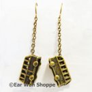 ♥ Handmade Brass Korean Bus/Car Retro Drop Earrings♥