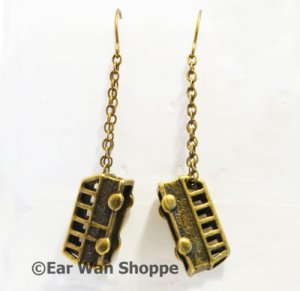&acirc;�&yen; Handmade Brass Korean Bus/Car Retro Drop Earrings&acirc;�&yen;
