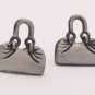 Korean Style Silver Handbag/Clutch Stud Earrings