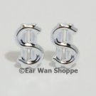 Kitsch Korean Silver Dollar Sign Hypo Stud Earrings