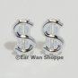 Kitsch Korean Silver Dollar Sign Hypo Stud Earrings