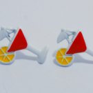 Korean Inspired Cocktail Lemon Drink Earrings