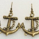 ♥Handmade Vintage Nautical Giant Anchor Drop Earrings♥