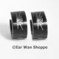 Gothic Black Spiderweb Huggie Hoop Earrings