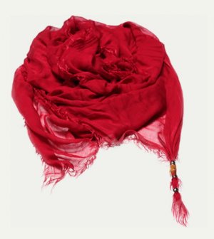 Red Cotton Scarf