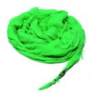 Green cotton scarf