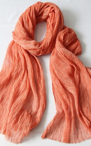 Orange Silk Scarf