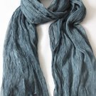 Light Blue Silk Scarf