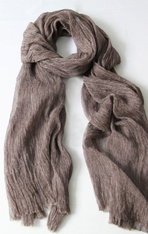 Charcoal Silk Scarf
