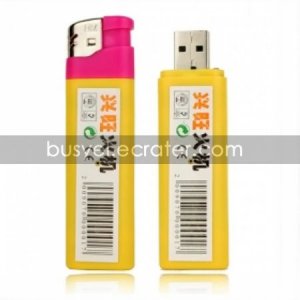 4GB Video Spy Lighters Camera Camcorder Yellow(ABC008)