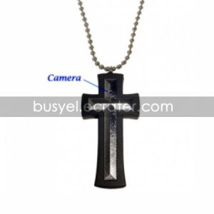 Cross Necklace with Hidden Camera + Digital Video Recorder (2GB)