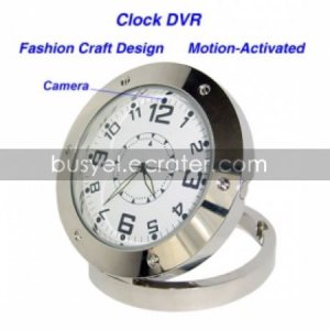 640480 Clock Style Digital Video Recorder DVR Motion-Activated Hidden Pinhole Color Camera (QW114)
