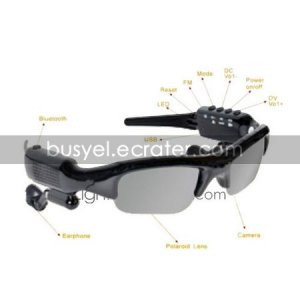 2GB Sunglasses Camera DVR Video Recorder FM Radio Bluetooth MP3 (DCE159)