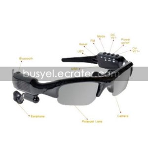 8GB Sunglasses Camera DVR Video Recorder FM Radio Bluetooth MP3 (DCE161)