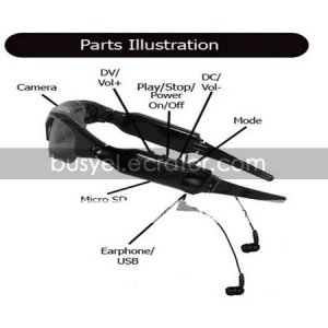 Sunglasses with Spy Camera + MP3 Recorder