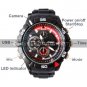 720P HD 4G Waterproof Spy Watch Camera DVR with Voice Recorder Rubberized StrapHidden Camera