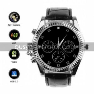Classic Design Watch with Surveillance Video Camera