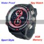 Waterproof Sport Watch with Hidden HD Camera + Motion Sensor