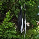 Black & White Feather Earrings