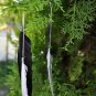 Black & White Feather Earrings