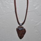 Brown Arrowhead Necklace