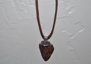 Brown Arrowhead Necklace