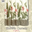 Hawaiian Tropical Fabric Shower Curtain (Heliconia)